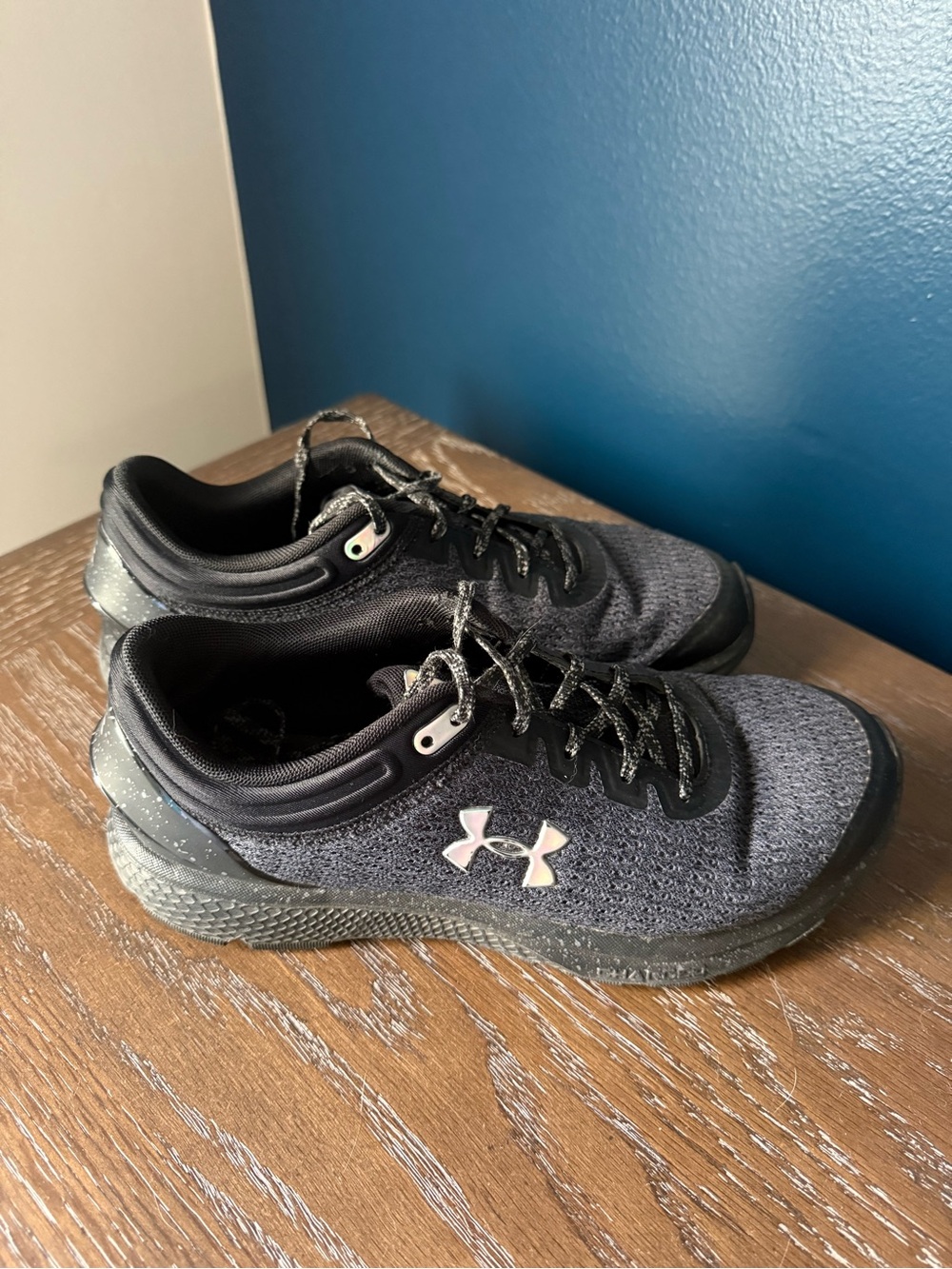 Under Armour Women’s Black and Gray Athletic Running Shoes